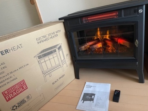 10月処分！Power Heat[パワーヒート]暖炉型ファンヒーター