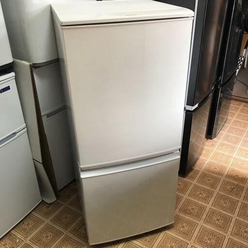 特別訳あり特価】 SHARP 137L 冷蔵庫 SJ-D14C-W 2017年製 冷蔵庫