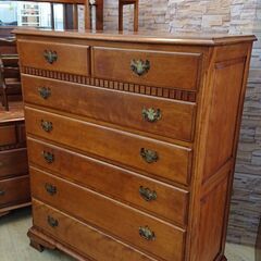 ☆美品☆横浜ダニエル　アンティーク　6段チェスト r-06640801.jpg