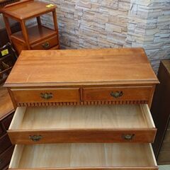 アンティーク家具 横浜ダニエル Daniel 6段チェスト 引出し7杯 アーリーアメリカン 樺無垢材 焼印 引出し収納 整理箪笥 洋服箪笥 約67万■横幅108㎝×奥行49.5cm×高さ131㎝■近隣配送無料 買取帝国 朝霞店 ヤ出  