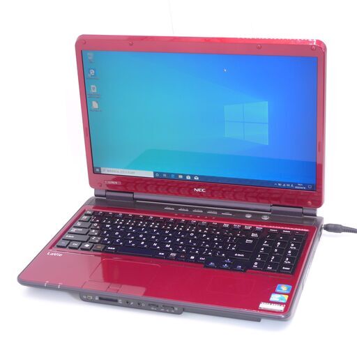 中古良品 16インチ 赤 ノートパソコン NEC PC-LL750BS1YR 新品高速SSD Wi-Fi有 Core i5 4GB Blu-ray 無線 Windows10 Office 即使用可