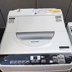 ☆中古 激安！！￥18,000！！SHARP 5.5kg洗濯機 家電 2018年製 ES-TX5VC-W