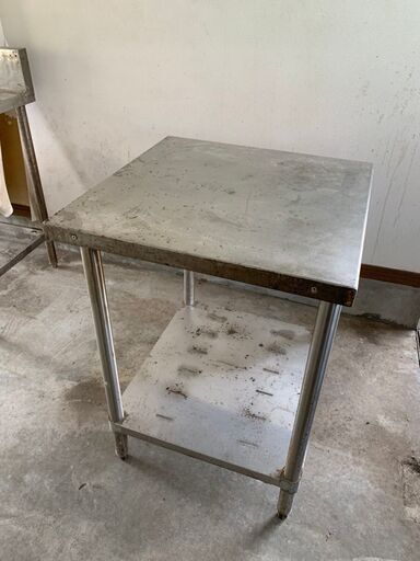 ②ステンレス作業台 業務用 厨房備品