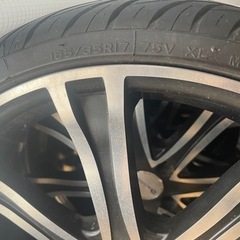 レンブラントアルミホイール17㌅5.5j+45モコワゴンR ekワゴン