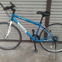 クロスバイク  ダンロップ WEB SORANO 18段変速 ホワイト+ブルー 配送無料 クロスバイク ダンロップ WEB SORANO 18段変速 ホワイト+ブルー 配送無料