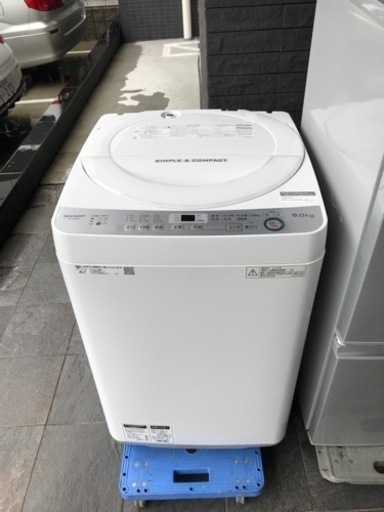 名古屋市郊外配送無料キャンペーン！！　　SHARP  6kg洗濯機　ES-GE6B