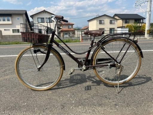 オシャレな24インチ自転車　ブラウン　女子用