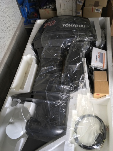 トーハツ船外機70馬力ツースト、未使用品(新品) chateauduroi.co