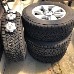 プラド 純正ホイール　スタッドレスタイヤ
