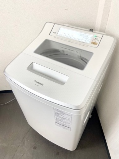激安‼️泡洗浄 業界最大サイズの投入口 すぐソコスタイル Panasonic洗濯機NA-JFA803