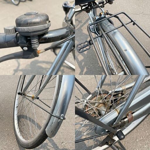 ESCORT TOWN シティーサイクル シルバー 26インチ★自転車 ママチャリ