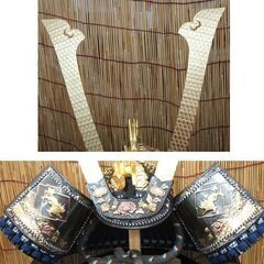 五月人形 江戸甲冑 龍玉作 花菱印 20号 兜 伝統工芸品 櫃・外箱付き 天然ロッククリスタル鑑定書写し有　端午の節句 子供の日 男の子 ☆ PayPay(ペイペイ)決済可能 ☆ 札幌市 豊平区 平岸