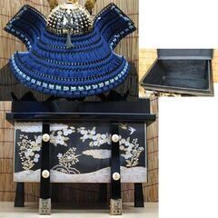 五月人形 江戸甲冑 龍玉作 花菱印 20号 兜 伝統工芸品 櫃・外箱付き 天然ロッククリスタル鑑定書写し有　端午の節句 子供の日 男の子 ☆ PayPay(ペイペイ)決済可能 ☆ 札幌市 豊平区 平岸