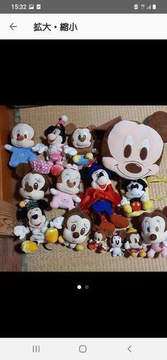 ミッキーミニーぬいぐるみ15個まとめセットディズニーストラップパペット 美濃高田の子供用品の中古あげます 譲ります ジモティーで不用品の処分
