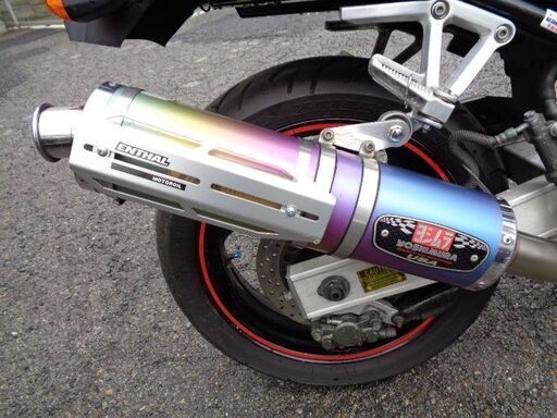 NO.4235　ＦＺ４００　水冷４サイクル１６バルブ４気筒　ＵＳＡヨシムラ集合マフラー　ロングスクリーン　ブラック　☆彡 NO.4235 FZ400 水冷4サイクル16バルブ4気筒 USAヨシムラ