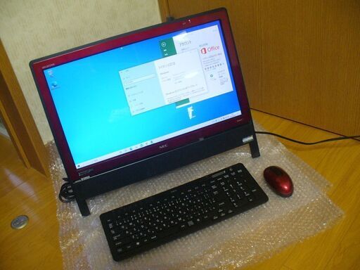 ⑮NEC Lavie 純正ワイヤレスキーボード／マウス付 Windows 10 Home / Office 2016 Professional インストール済（ライセンス認証済）20インチ 一体型PC⑮