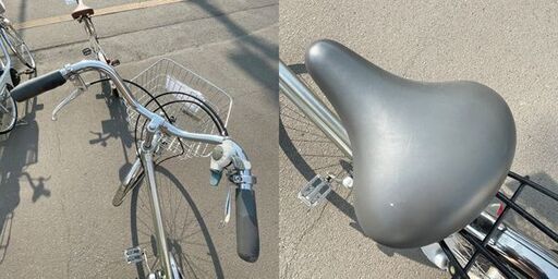 南12条店 27インチ シティサイクル Marukin 自転車 切替付 シルバー