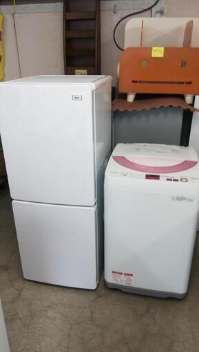 セット406⭐配送と設置は無料サービス⭐ハイアール冷蔵庫148L＋シャープ洗濯機６kg