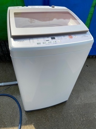お薦め品‼️分解洗浄済み‼️ 超静音‼️ AQUAインバータ搭載洗濯機7kg