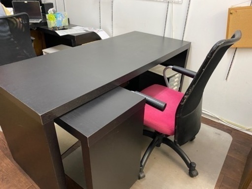 楽天市場】[IKEA/イケア/通販]MALM マルム デスク 引き出し式パネル付 