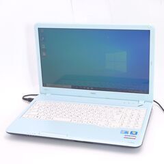 中古美品 新品高速SSD 15インチ 空色 ノートパソコン NEC PC-LS550CS6L Wi-Fi有 Core i5 4GB DVDRW 無線 Windows10 Office 即使用可 中古美品 新品高速SSD 15インチ 空色 ノートパソコン NEC PC-LS550CS6L