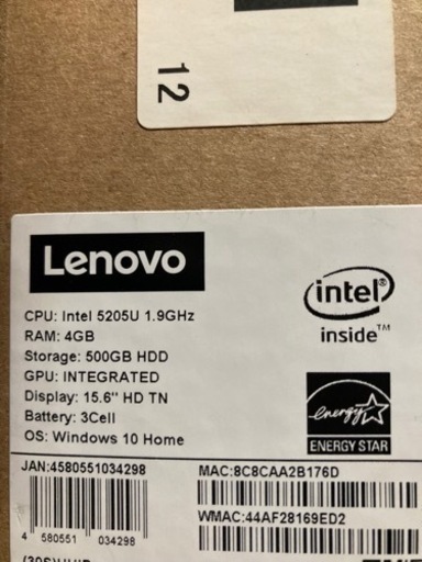 車のパーツ 受け渡し決まりました！Lenovo ノートパソコン