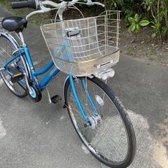 アルベルト　ブリヂストン　ベルトドライブ自転車26インチ　ブルー