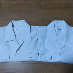 高浜中学校の男子の半袖開襟シャツ２枚