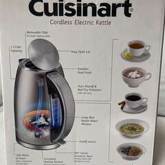 Cuisinart電気ケトル1.7L（電源変換プラグ付き）