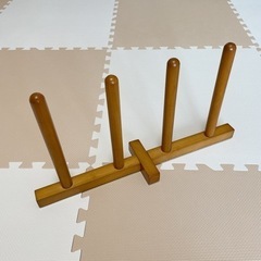 【美品】木製スリッパスタンド