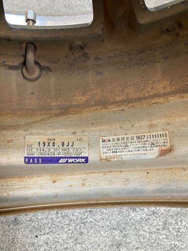 19インチアルミホイール 245/40R19 WORK・ワーク SCHWERT シュバート