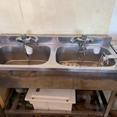 水道設備 二層シンク(飲食店やお庭でも)