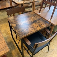 J596 ニトリ ダイニングテーブルセット 4人用 DC SABLE DBR ダーク 