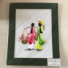 ベトナム 刺繍　絵画
