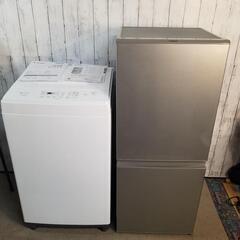 【未使用に近い】高年式2021年製　2ﾄﾞｱ冷蔵庫、6kg洗濯機...