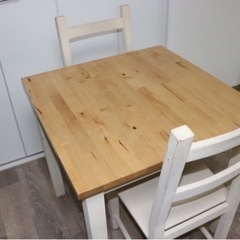 【ネット決済】IKEA テーブル＋椅子2脚