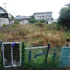 海が見える高台の土地、整地されてます。