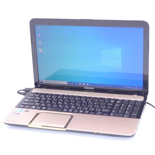 中古美品 新品SSD搭載 Wi-Fi有 金色 ノートパソコン 東芝 T552/36GK 15インチ Celeron 4GB Blu-ray 無線 webカメラ Windows10 Office