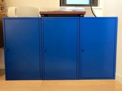 IKEA リックスフルト キャビネット ブルー