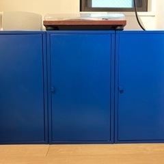 【ネット決済】IKEA リックスフルト キャビネット ブルー
