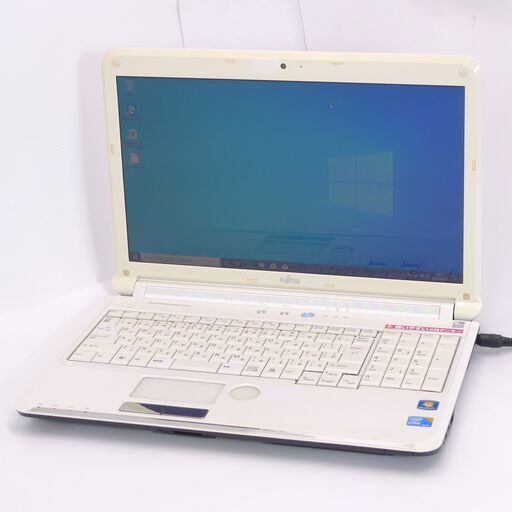 中古良品 15インチ Wi-Fi有 ノートパソコン 富士通 FMV AH53/C Core i3 4GB 750GB DVDマルチ 無線 カメラ Windows10 Office 即使用可