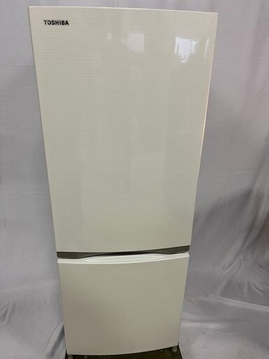 TOSHIBA 2018年製　冷蔵庫 GR-M15BS(W)　153L 2017年 2ドア ボトムフリーザ 耐熱性能天板