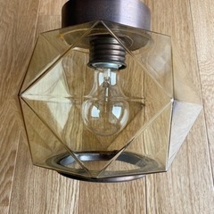 レトロ調　ガラス製電灯器具