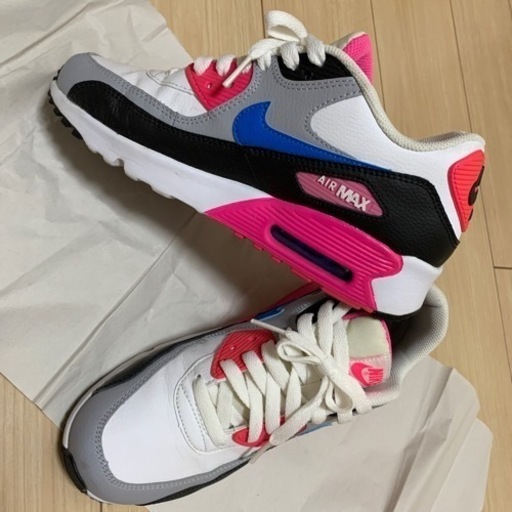 NIKE✔︎AIR MAX 90 LEATHER (GS) エア マックス レザー シューズ