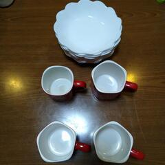 ネスカフェマグカップと白いお皿9枚（再開しました）