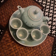 中国茶器セット　お茶付き