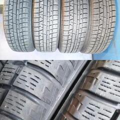 冬 ハスラー純正 スズキ純正【富山 手渡しもOK】165/60R15 ヨコハマ 冬 スタッドレス 15インチ スズキ ハスラー 中古 4本 ガンメタ色 スチール