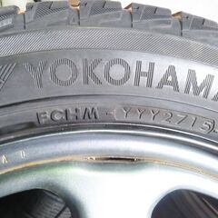 冬 ハスラー純正 スズキ純正【富山 手渡しもOK】165/60R15 ヨコハマ 冬 スタッドレス 15インチ スズキ ハスラー 中古 4本 ガンメタ色 スチール
