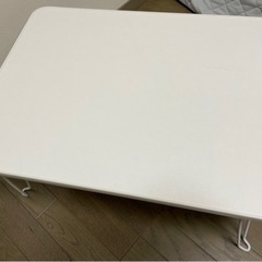 直接引き取り限定 ニトリ 折りたたみテーブル (ナノ6045 WH)