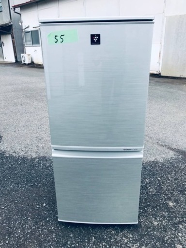 55番 SHARP✨ノンフロン冷凍冷蔵庫✨SJ-PD14X-N‼️